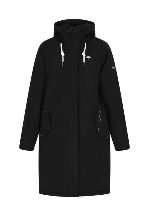 Schmuddelwedda Winter parka Dames zwart - Image 1