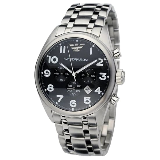 Emporio Armani Mens Watch Quartz grey - Image 1