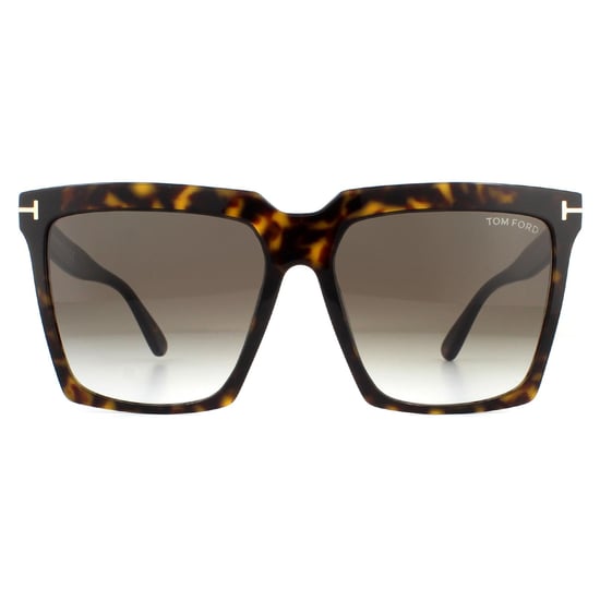 Tom Ford Zonnebril Sabrina 02 FT0764 52K Donker Havana Roviex Bruin Verloop - Image 1
