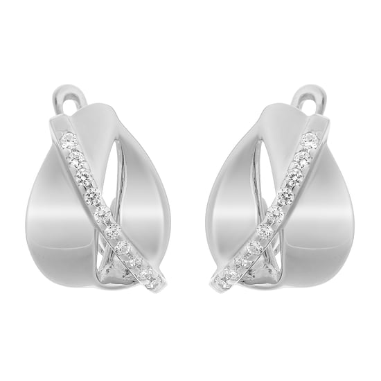Orphelia 'Idia' Vrouwen 925 Sterling Zilveren Oorbellen - Zilver ZO-7086 - Image 1