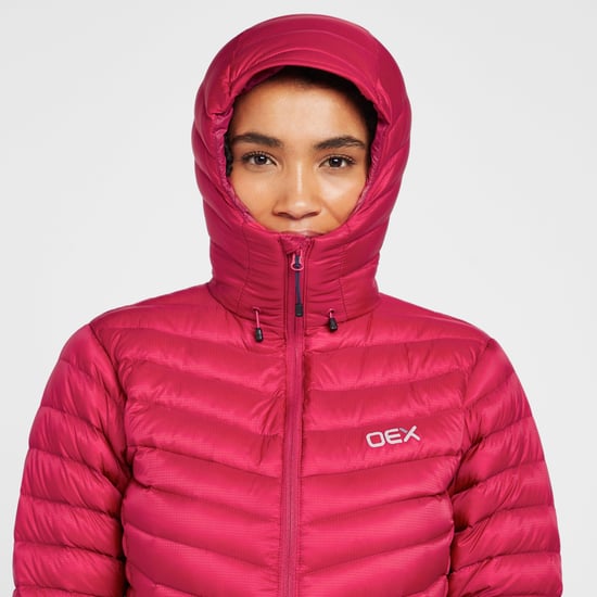 OEX Women's Kintra Water Repellent & Insulated Down Jacket with Adjustable Hood