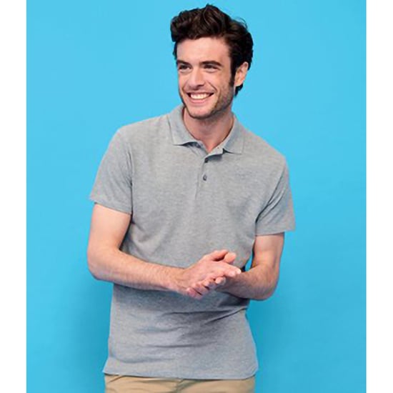 SOLS Heren Lente II Korte Mouw Zwaarlijvig Poloshirt (Grijze Mergel) - Image 4