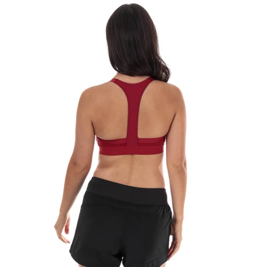 Women's adidas All Me 3-Stripes Sports Bra in Burgundy - Image 2
