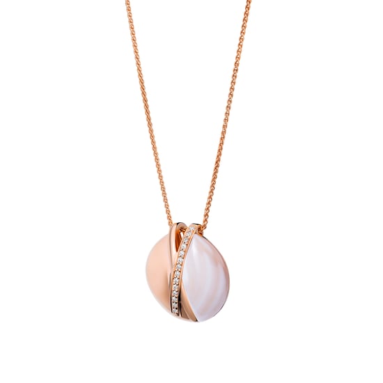 Orphelia 'Moragene' Women's 925 Sterling Silver Chain with Pendant - Rose ZH-7506/RG