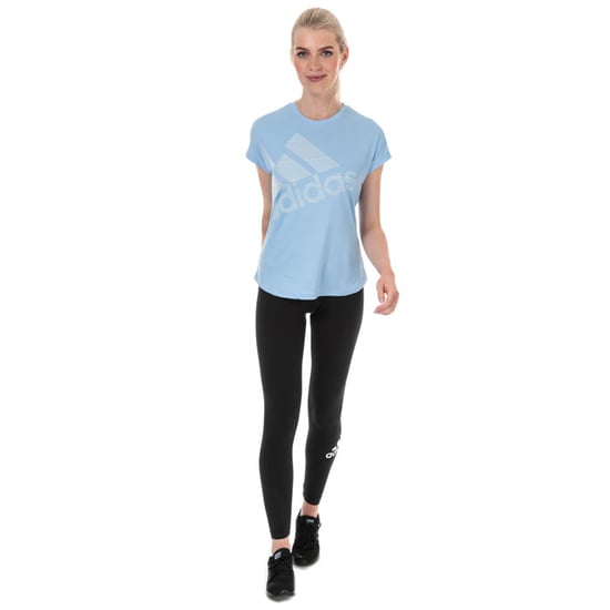 Women's adidas Badge Of Sport Logo T-Shirt in Light Blue