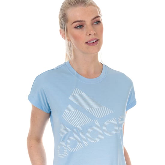 Women's adidas Badge Of Sport Logo T-Shirt in Light Blue