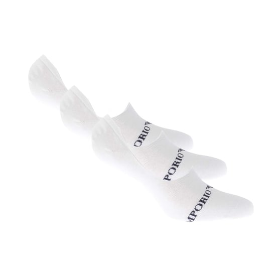Men's Emporio Armani 3 Pack of Invisible Socks in White