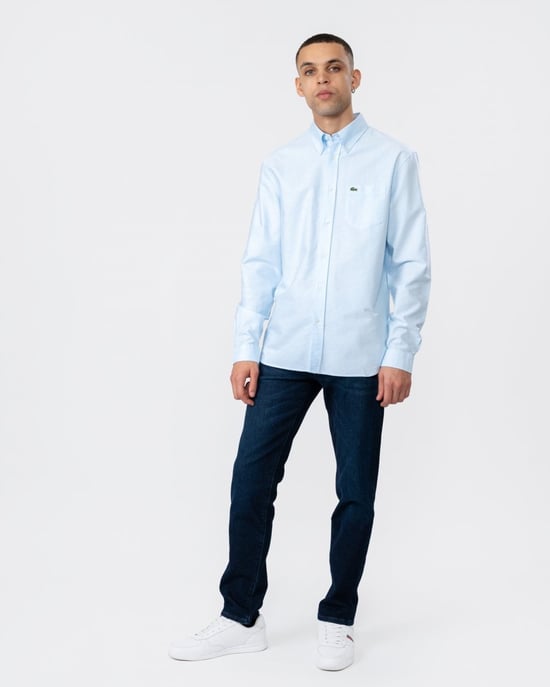 Lacoste Mens Casual Long Sleeve Woven Shirt - Image 3