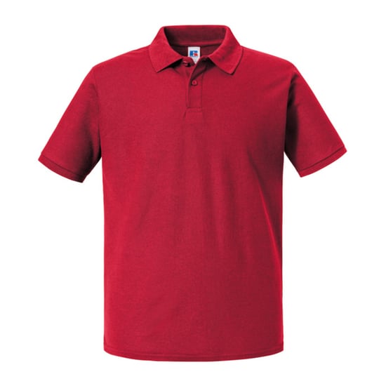 Russell Heren Authentic Eco Poloshirt (Klassiek rood) - Image 1