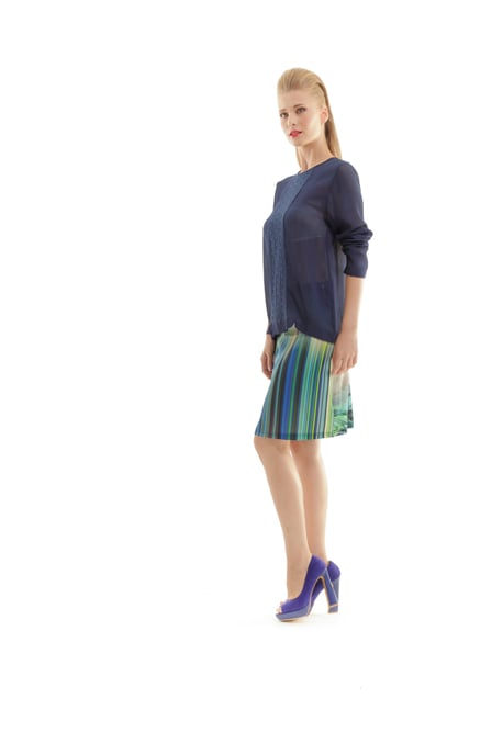Print A Line Skirt