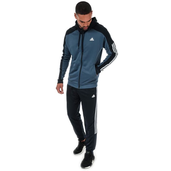 Men's adidas Game Time Tracksuit in blue navy