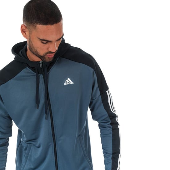 Men's adidas Game Time Tracksuit in blue navy