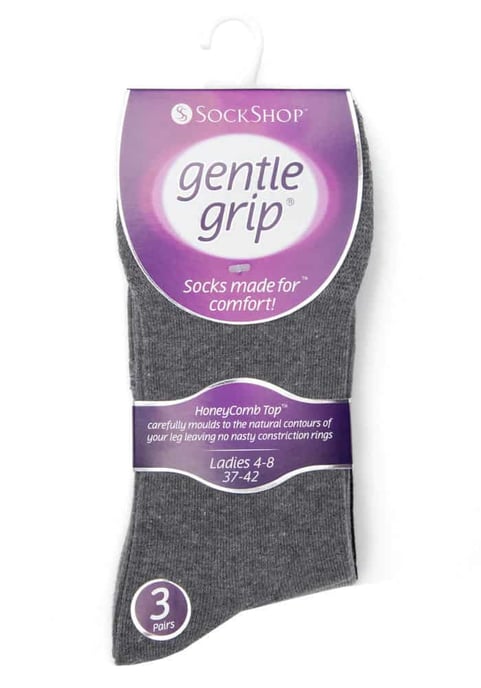 Mjuk Grepp - 6 Par Dam Sockets med Mjuk Grepp utan Elastik - GG12 - Image 2