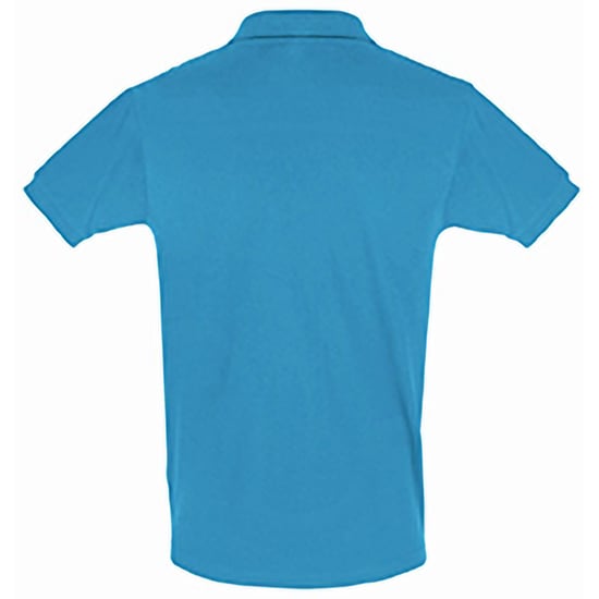SOLS Heren Perfect Pique Korte Mouw Poloshirt (Aqua) - Image 2