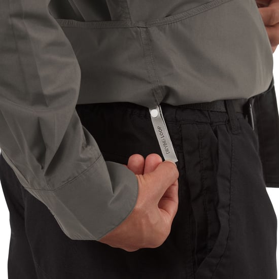 Craghoppers Mens Expert Kiwi Long-Sleeved Shirt (Carbon Grey)