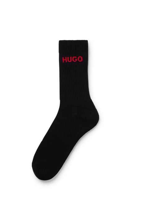 HUGO 6-Pack Heren Rib Logo Sok - Image 2