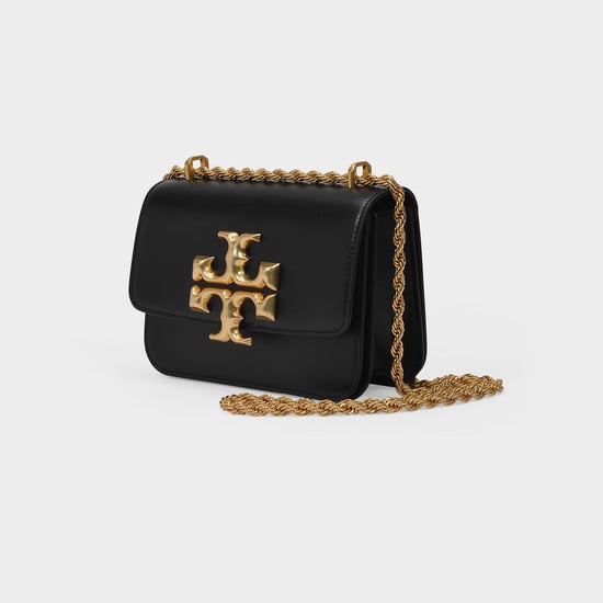 Eleanor Small Hobo Bag - Tory Burch - Black - Leather