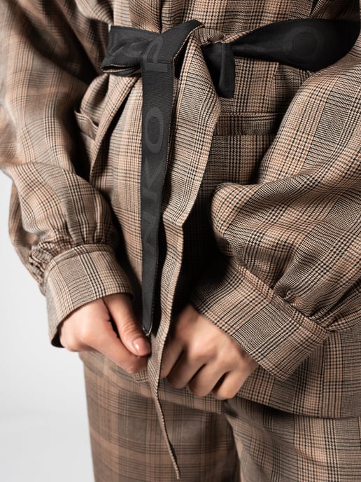Pinko Jacket Giornale Woman's Brown - Image 5