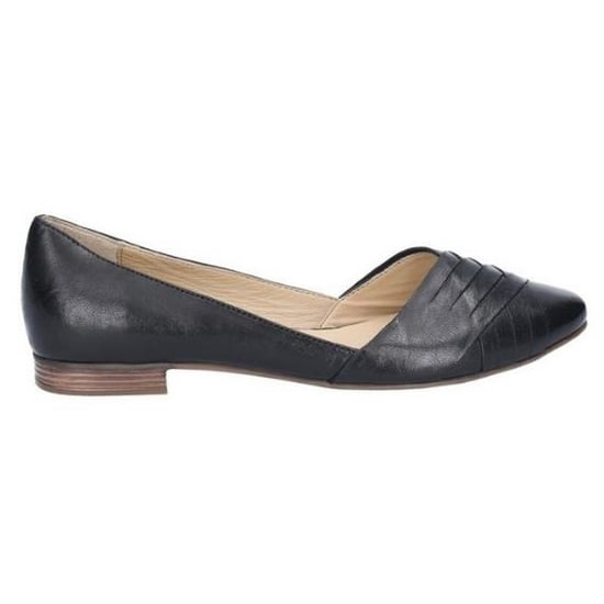 Hush Puppies Womens/Ladies Marley Ballerina Leather Slip On Shoes (Black)