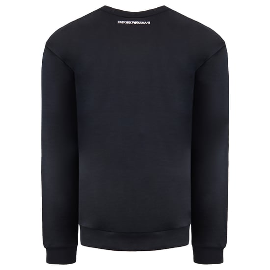 Emporio Armani Mens Washed Black Sweater - Image 2