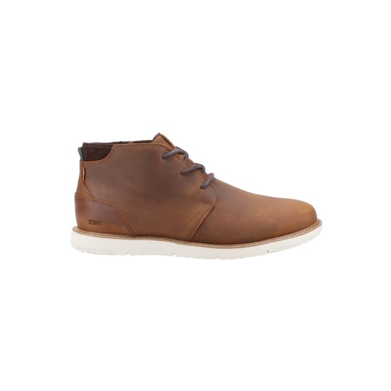 TOMS Navi Leather Men's Topaz Brown Leather Boots - Image 4