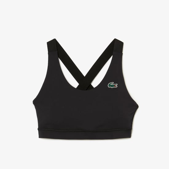 Women's Lacoste Sport Crocodile Bra in Black