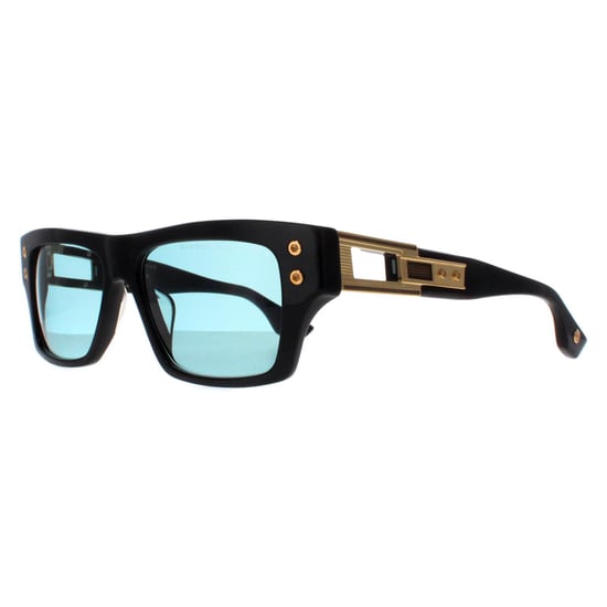Dita Rectangle Unisex Black Yellow Gold Dark Turquoise Grandmaster Seven