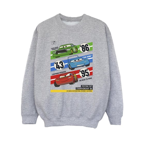 Disney Boys Cars Piston Cup Champions Sweatshirt (Sports Grey)