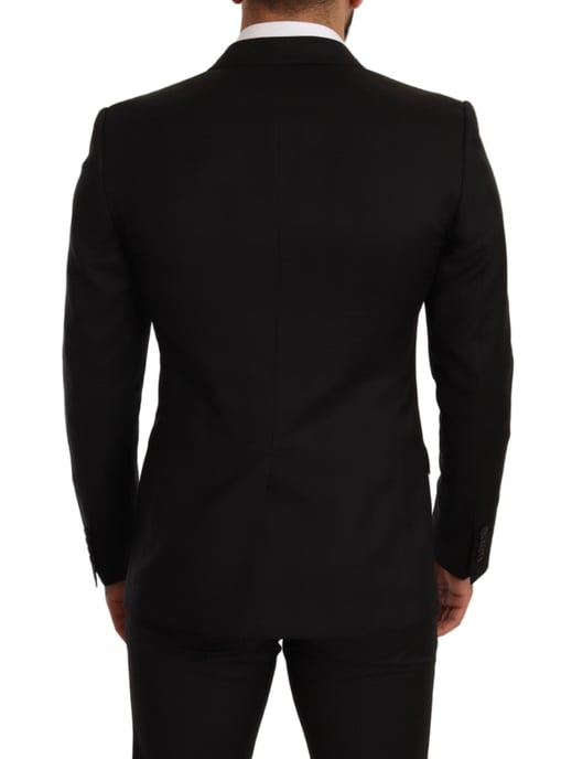 Dolce & Gabbana Mannen Zwart geruit MARTINI SLIM FIT 2 Stuk Suit - Image 2