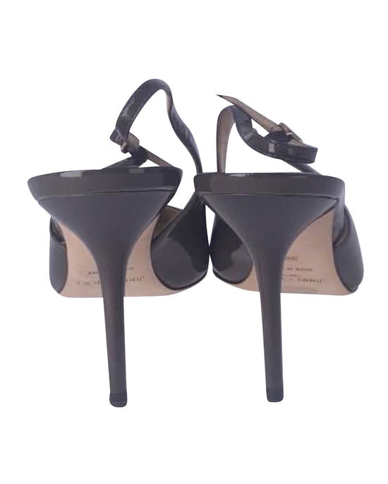 Jimmy Choo Slingback Heels in Brown Leather - Image 3