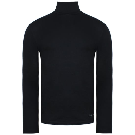 Hom Plain Mens Black Golf Sweater - Image 1