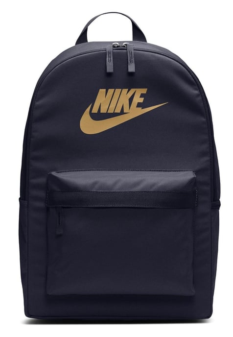 NIKE Unisex Heritage Backpack - 2.0 Bag Black with Gold Logo - Image 1