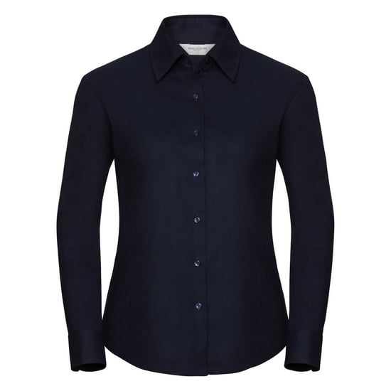 Russell Collectie Dames/Dames Lange Mouw Easy Care Oxford Shirt (Heldere marine) - Image 1