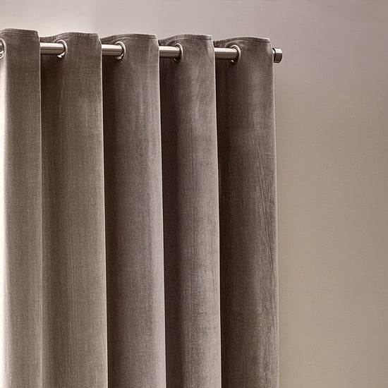 Yard Heavy Chenille Room Darkening Eyelet Curtains - Image 2