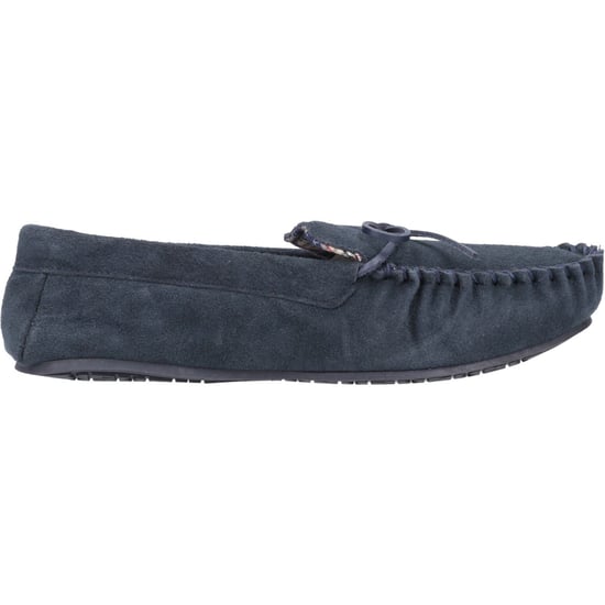 Hush Puppies Clyde Suede Tofflor i marinblå för män - Image 5