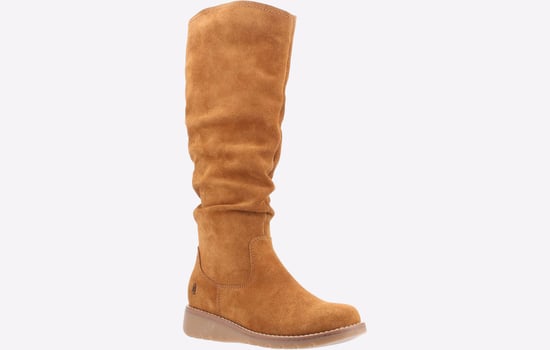Hush Puppies Lucinda Suède Dames Laarzen In Het Tan - Image 2