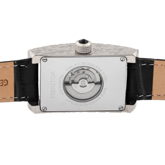 Heritor Automatic Jefferson Leather-Band Watch - Image 4