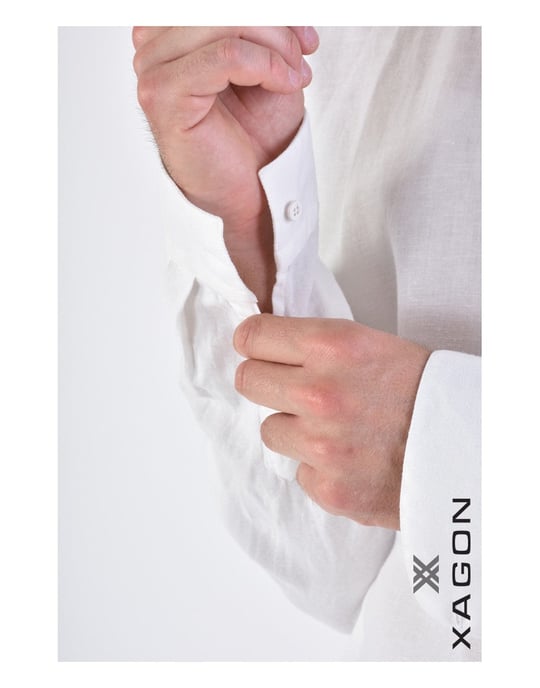 Xagon Shirt Manica Men's White - Image 5