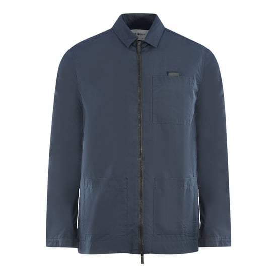 Lyle & Scott Cotton Ripstop Navy Blue Overshirt Jacket - Image 1