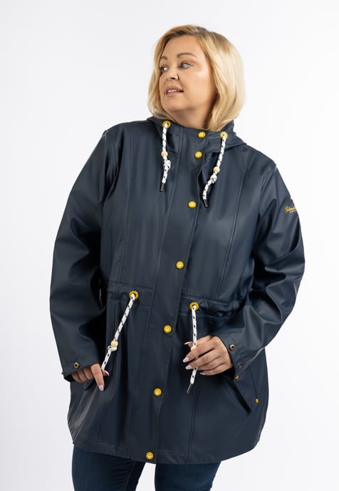 Schmuddelwedda Grote maat regenjas bridgeport Dames marine - Image 3