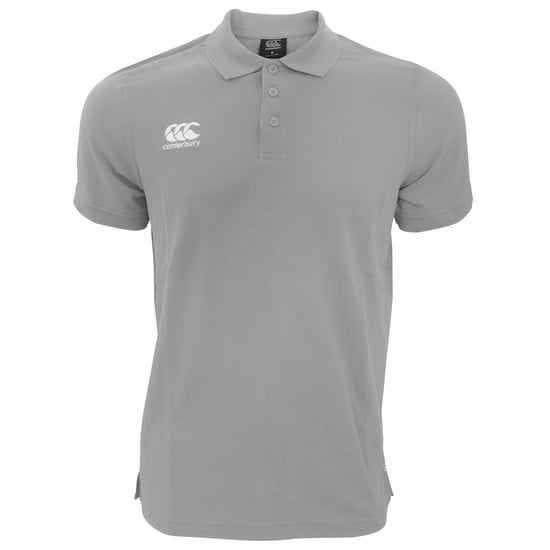 Canterbury Mens Waimak Short Sleeve Pique Polo Shirt (Grey Marl)
