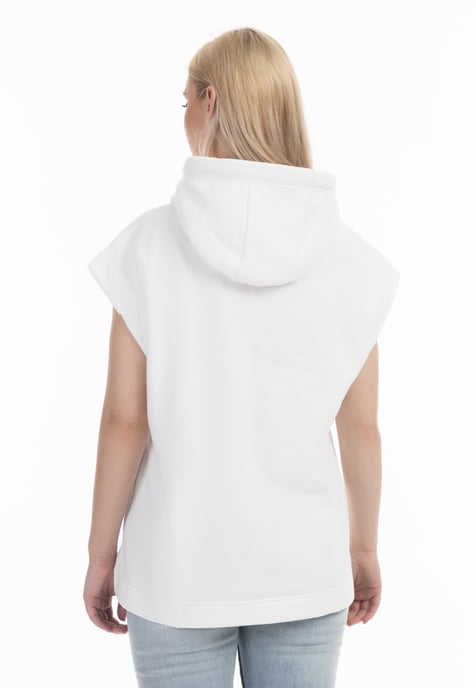 Dreimaster Oversized sweatshirt Dames wolwit - Image 4