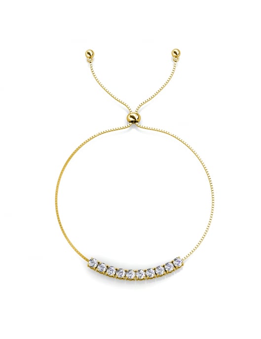 Rund kristall Mia set - Guld och kristall - Image 5