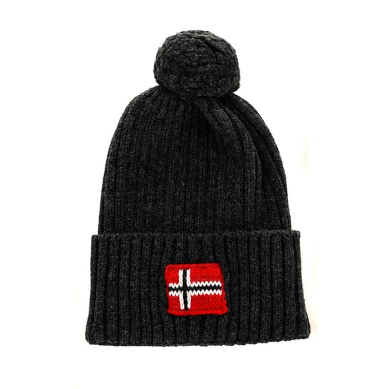Knitted hat with pom pom on top NP0A4GBV man
