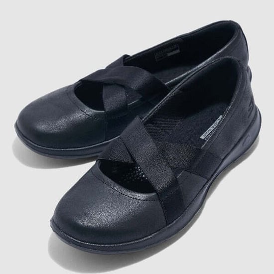 Skechers Go Walk Lite Slip On Women's Shoes In Black