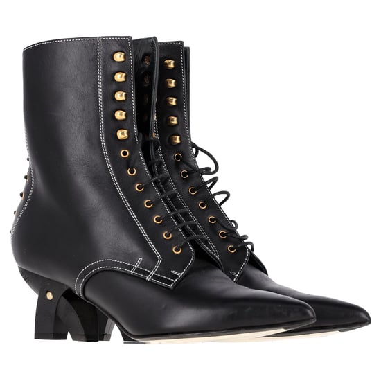 Loewe Ankle Lace-Up Boots in Black Leather - Image 4