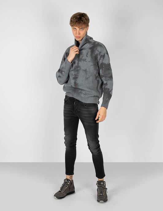 Takeshy Kurosawa Pullover Dolcevita Men's Grey