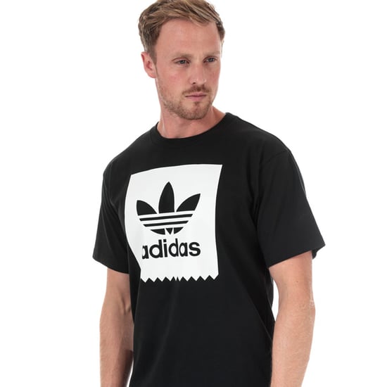 Men's adidas Originals Solid BB T-Shirt in Black-White