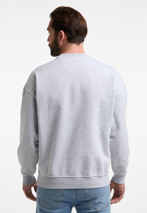 Dreimaster Sweatshirt Heren licht grijs melange - Image 3