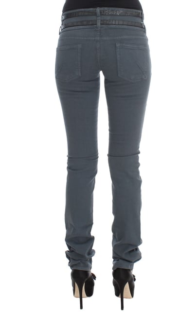 John Galliano Slim Fit High Waist Jeans van katoenmix voor dames. - Image 3